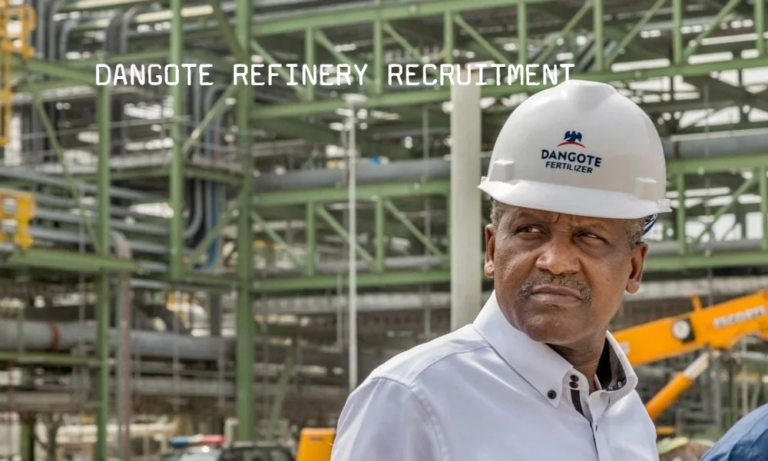 Dangote Refinery Recruitment Portal 2025/2026 Application Form