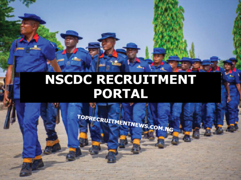 NSCDC Recruitment Portal 2025 |  Civil Defense Application Form