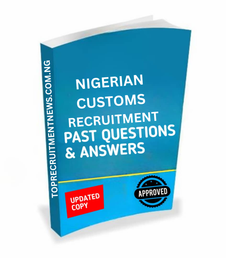 Nigerian Customs Recruitment Past Questions and Answers | Download PDF