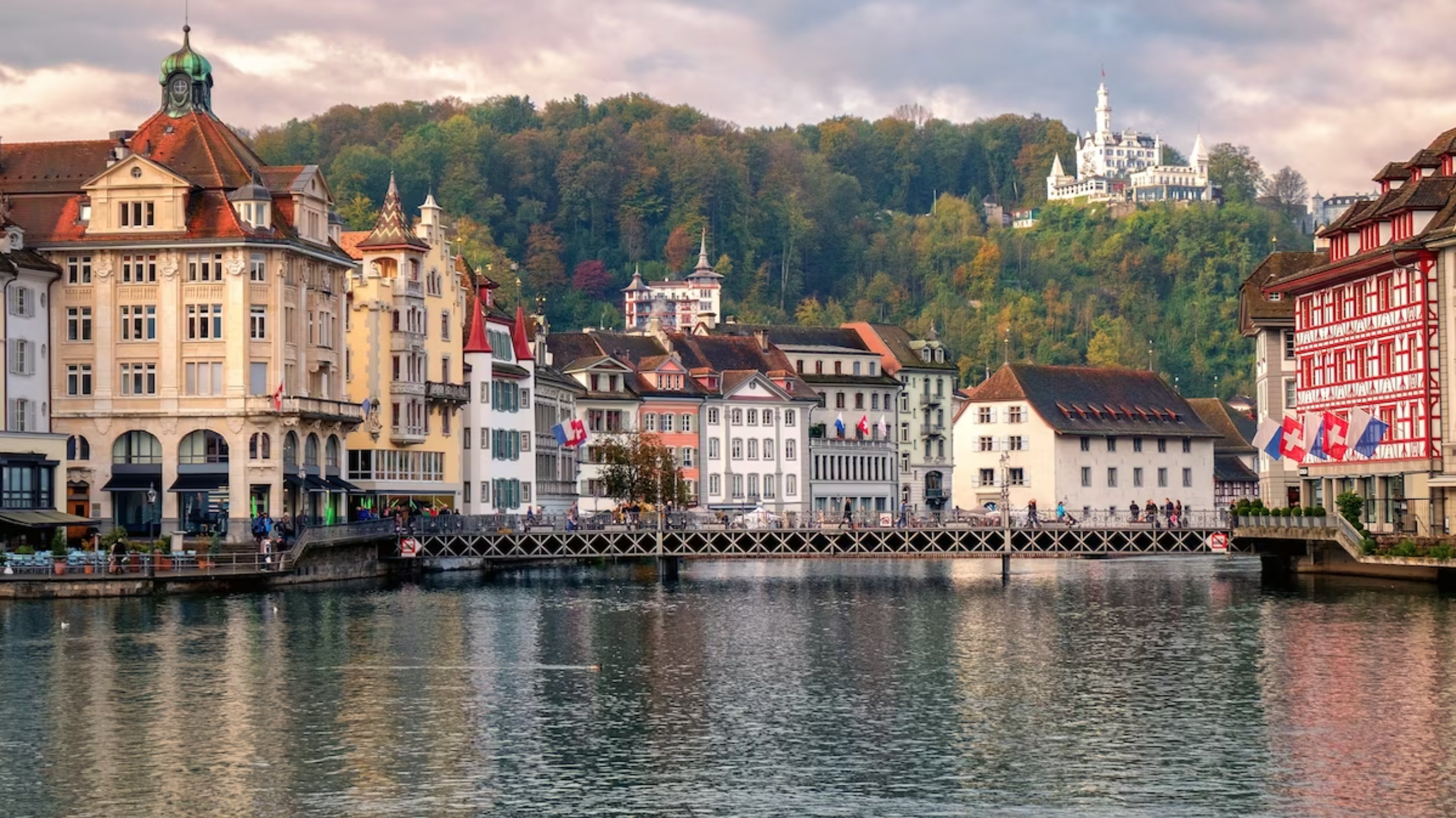 Old town in Lucerne, Switzerland